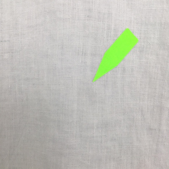 C & C California 100% Linen Blue Boxy Top Button Back Short Sleeve Women’s Sz M - Picture 6 of 11